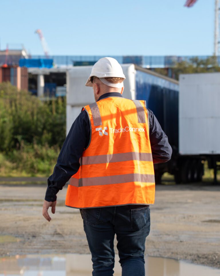 Tradeconnex worker on site
