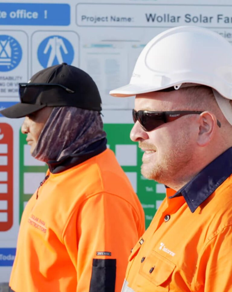 Tradeconnex workers on site