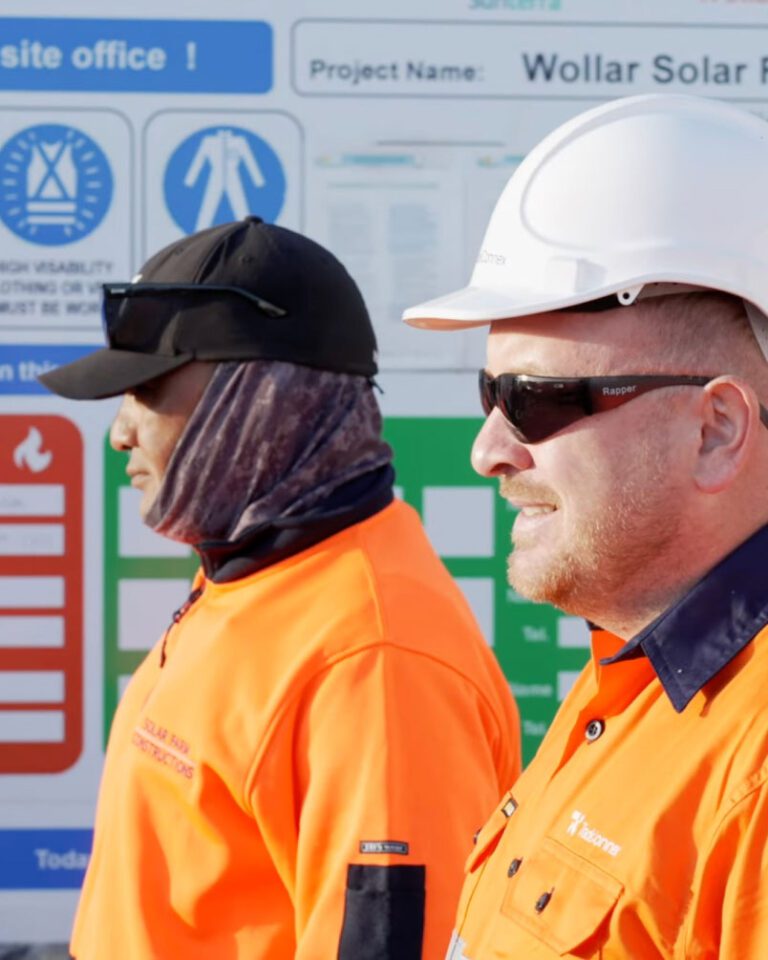 Tradeconnex workers on site
