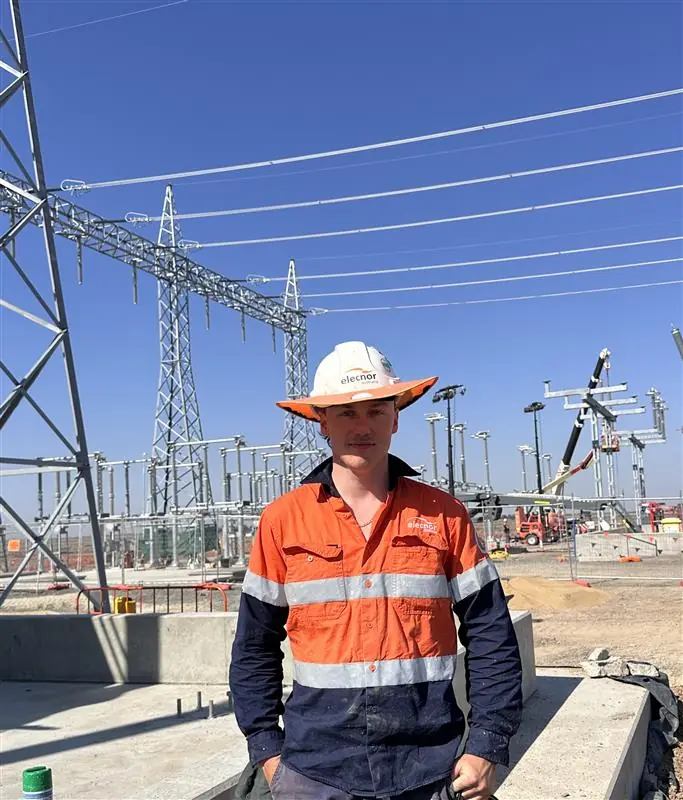 tradeconnex worker on site at the dinawan substation