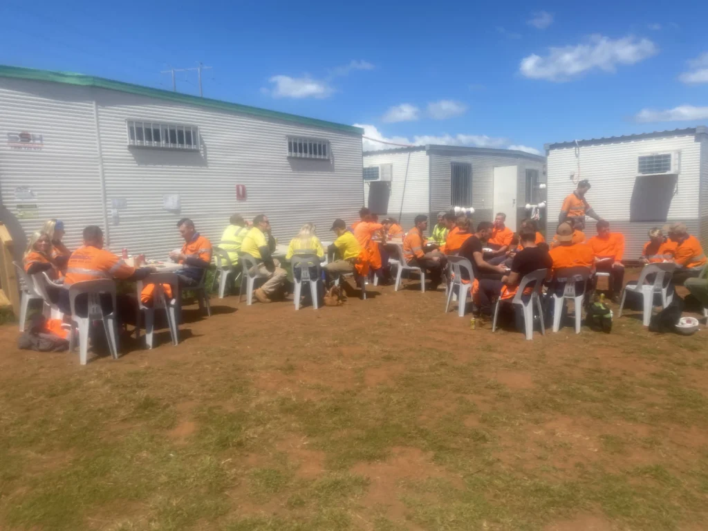 TradeConnex workers on site at Wellington North Solar Farm near Dubbo, NSW