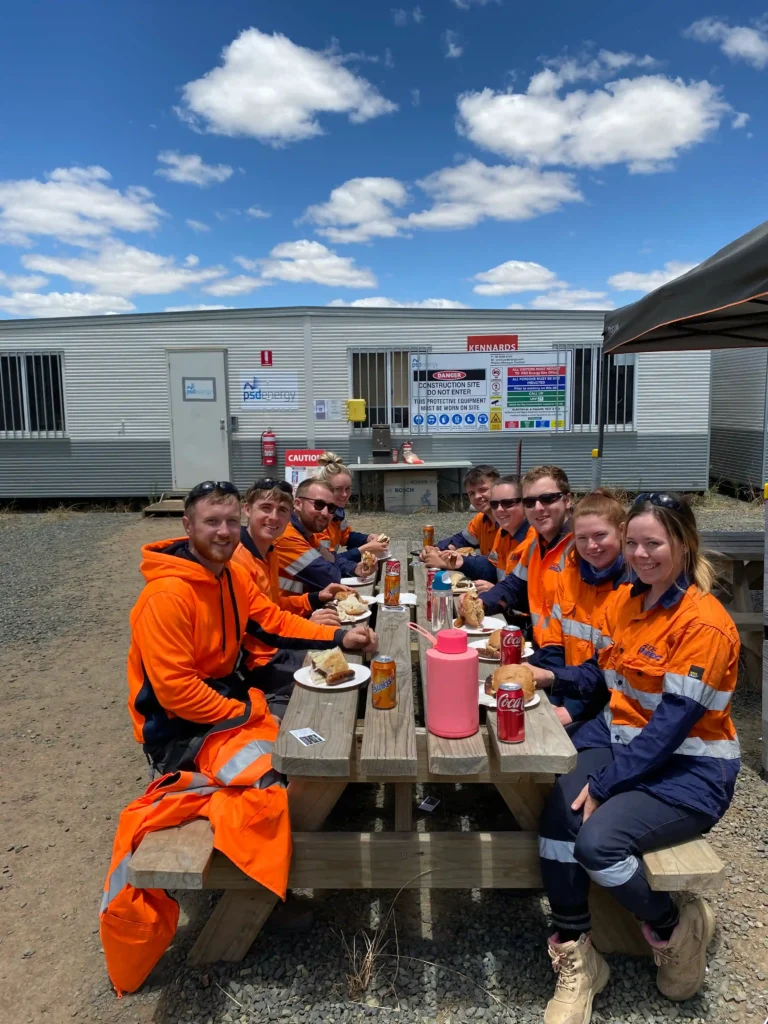 TradeConnex crew supporting construction at West Wyalong Solar Farm