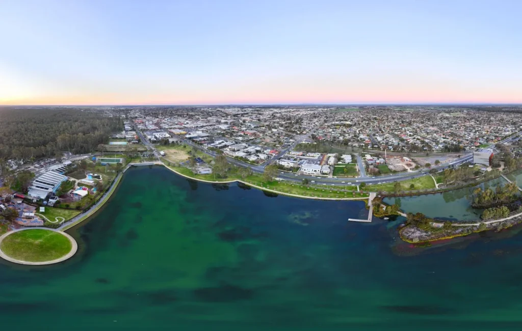 aerial view of shepparton